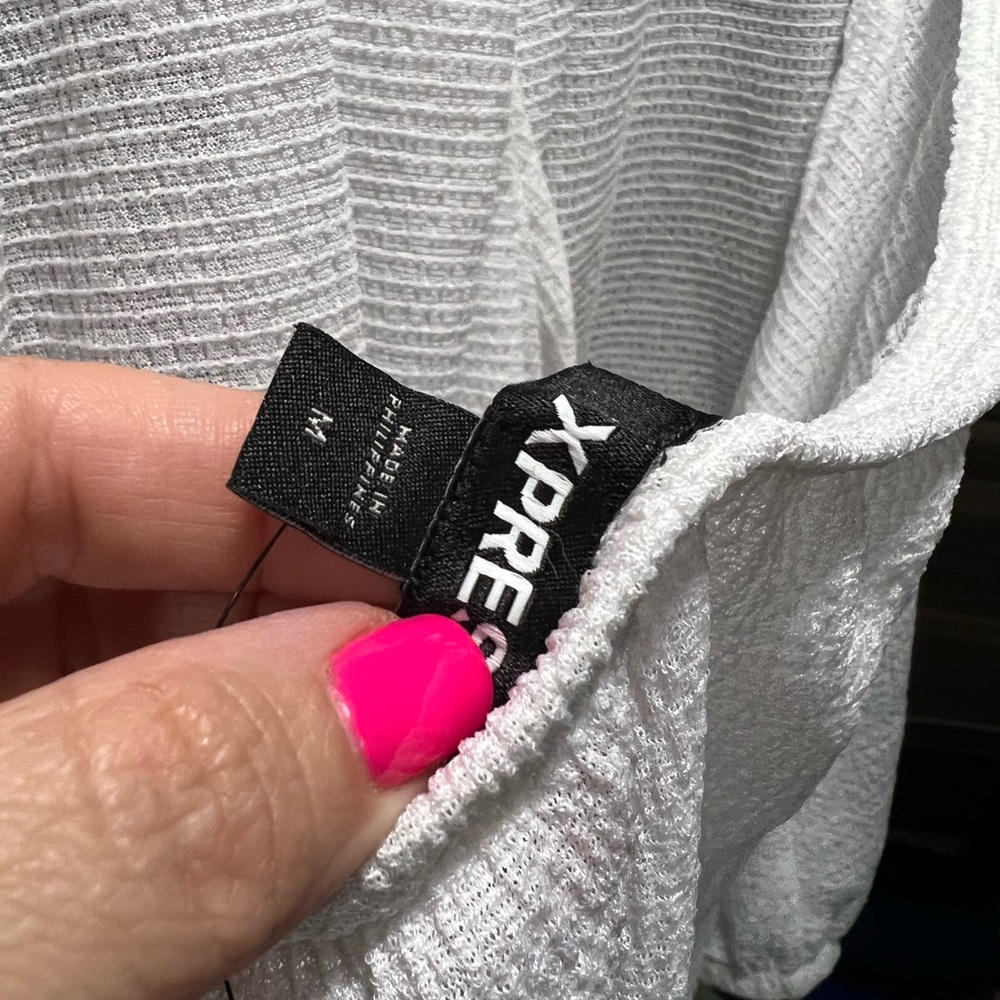 Express Ruffle Wrap Halter Cami - Picture 8 of 9